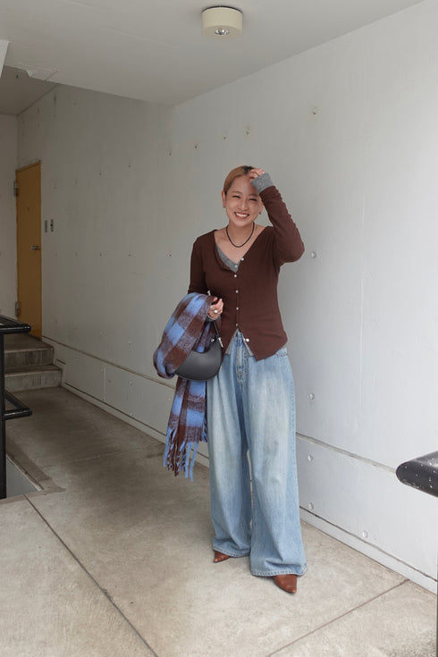 ニットフィットカーデ